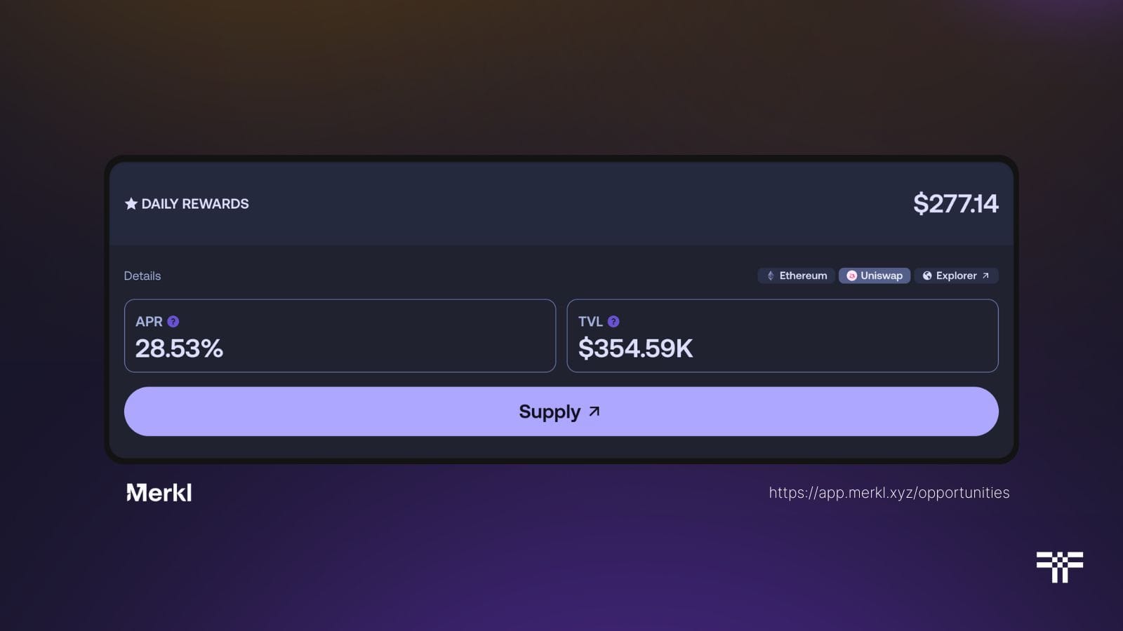 tBTC–MUSD Pool Goes Live on Merkl