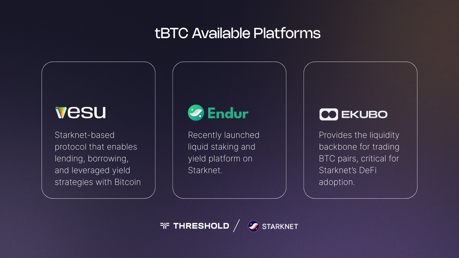 BTCFi Season Kickstarts on Starknet with tBTC