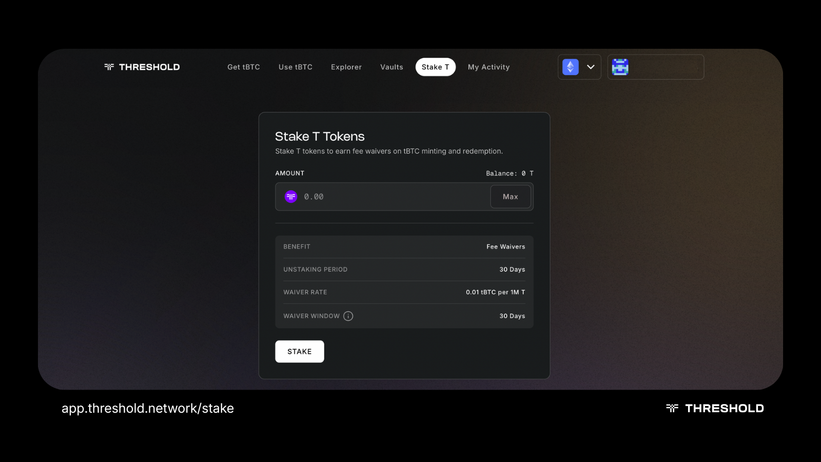 Where to stake T Tokens | Threshold Network
